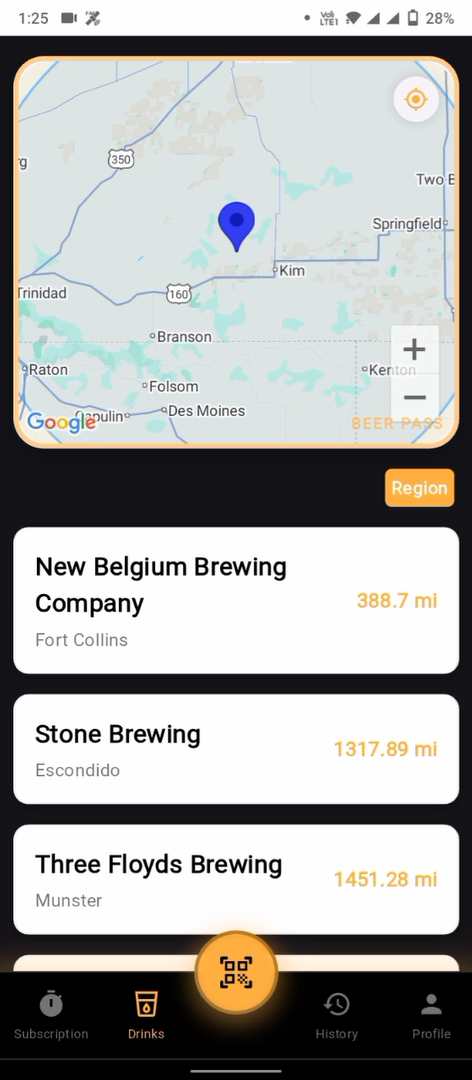 BeerPass App Screenshot